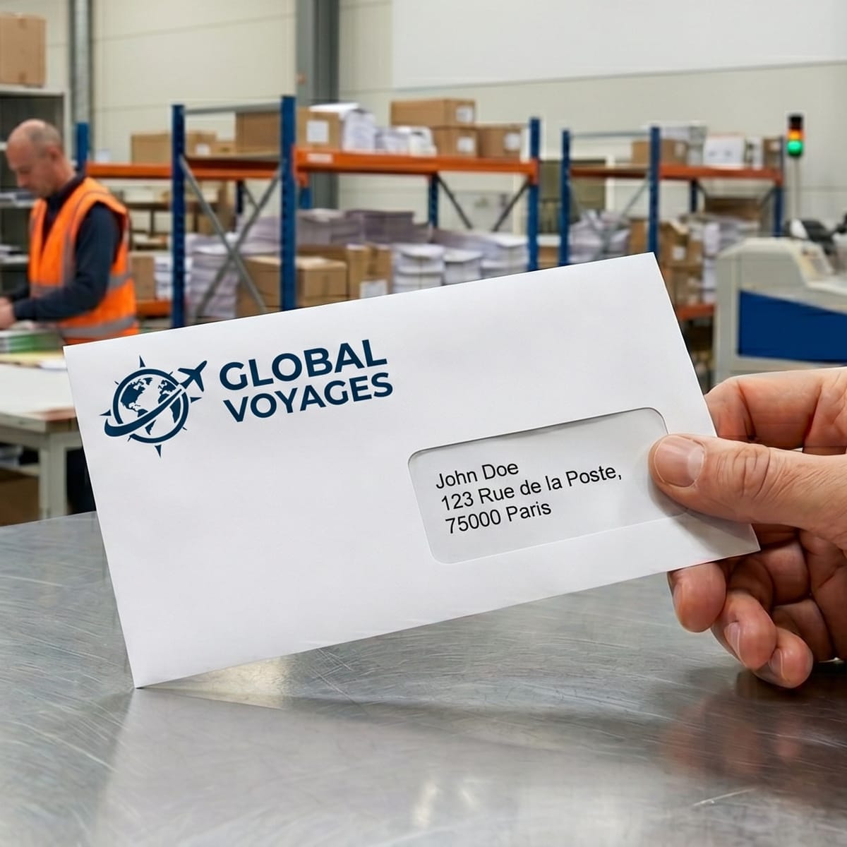 Enveloppes aux formats standards DL, C5 et C4 prêtes pour le routage