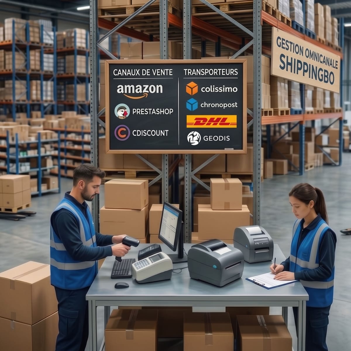 Suivi des stocks et des commandes via le WMS Shippingbo chez Groupe Routage