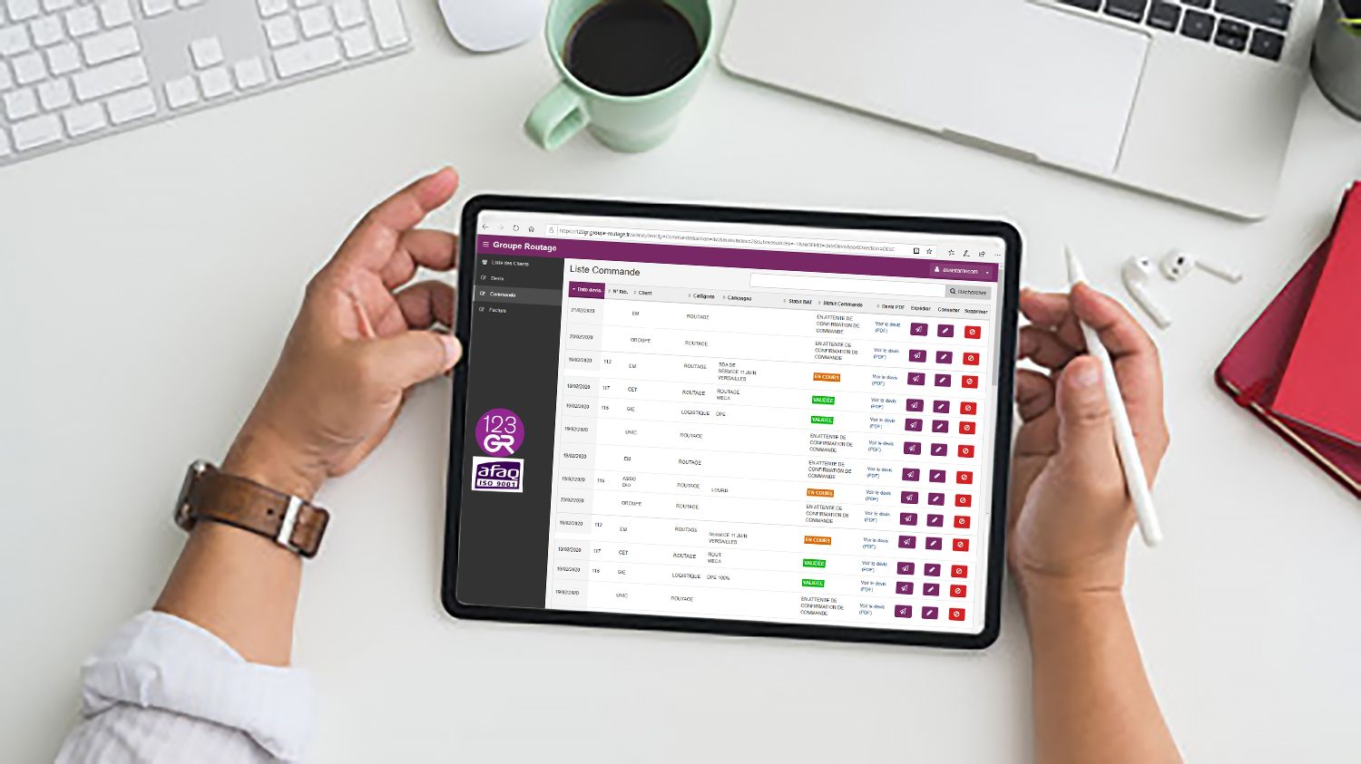 Plateforme logistique de gestion de stock en ligne