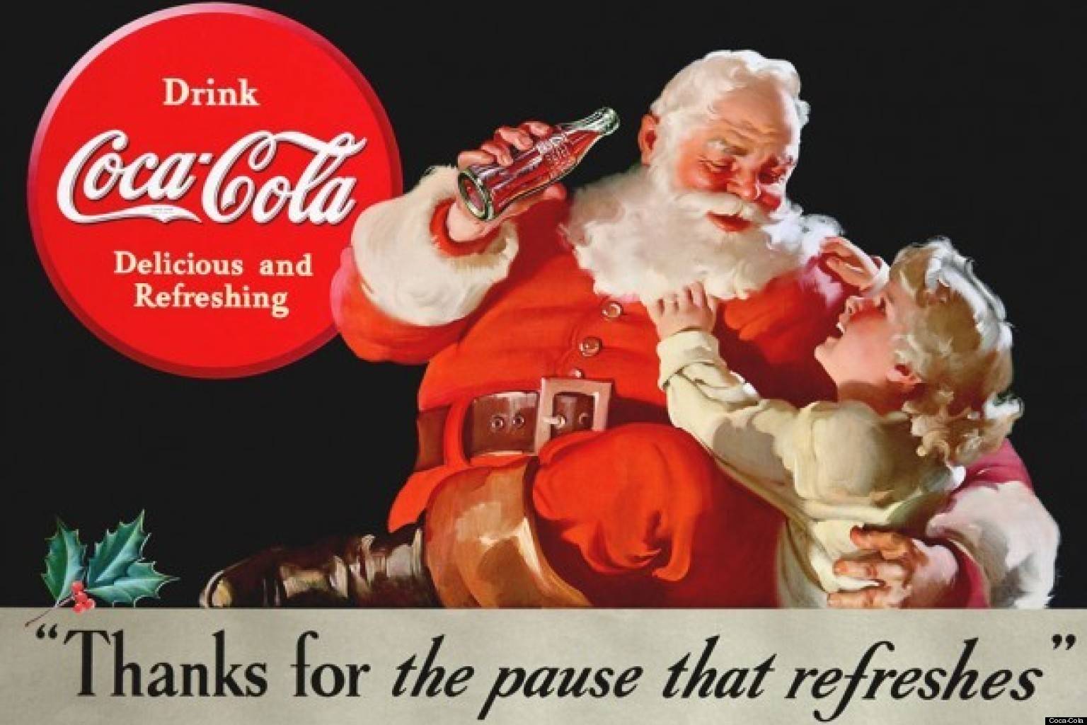 Coca Cola Affiche de Noël