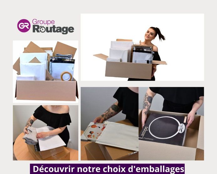 Groupe Routage, présentation de la BOX Emballage et de ses différentes utilisations. 