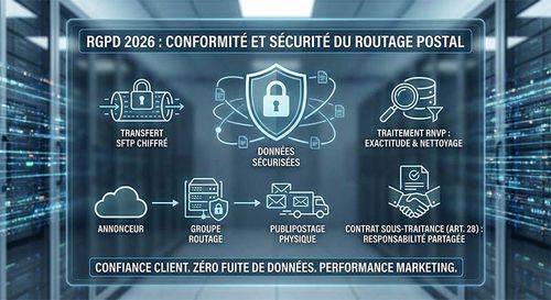 RGPD 2026 Conformité et sécurité du routage postal