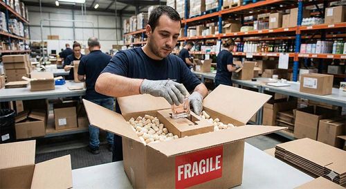 Logistique préparation de produits fragiles