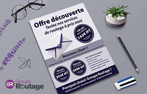 Offre découverte : Testez nos services de routage postal à prix mini !